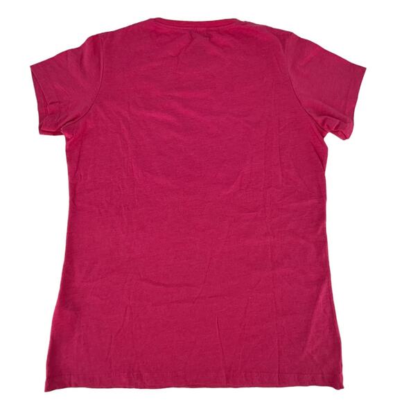Ladies Hershey's Jersey Short Sleeve Crew Neck Tee Shirt Pink Size Medium - Picture 2 of 9
